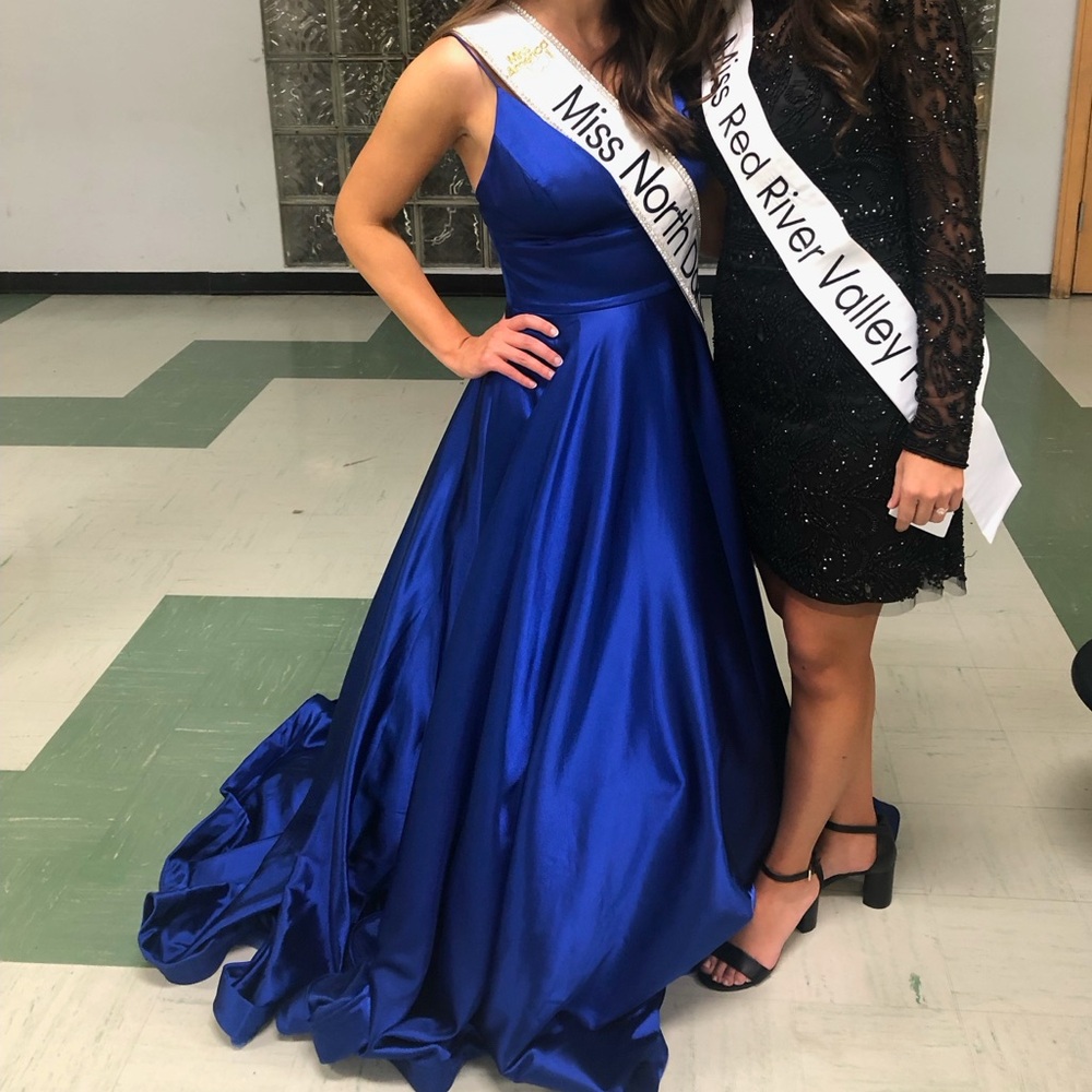 Sherri Hill new royal blue prom dress size 4 - Picture 12 of 12